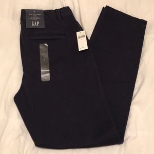 NWT Gap Navy Slim City Crop Pants